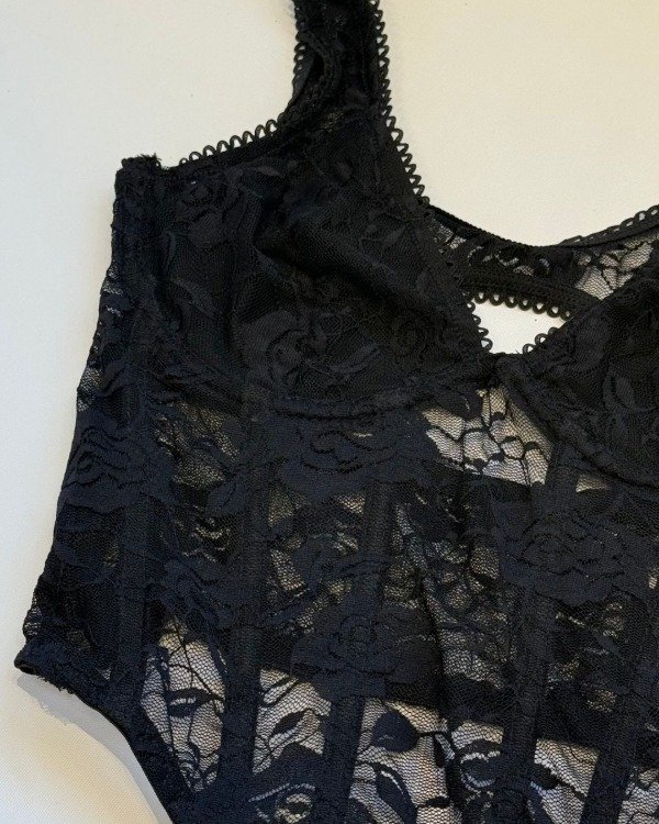 Producto - Dúo de Corsets de Encaje Floral - 2