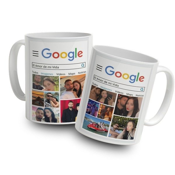 Producto - Taza de Ceramica Google con búsqueda y fotos