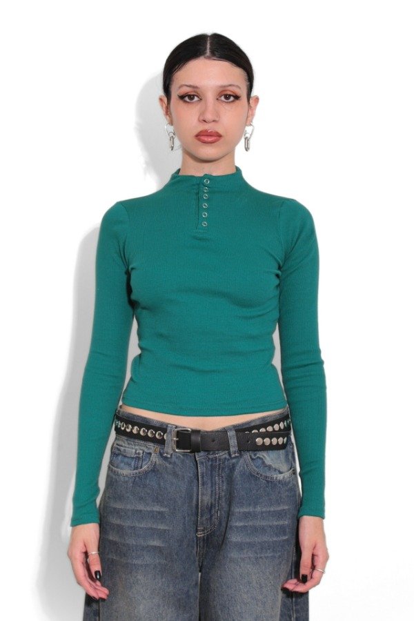 Producto - Manga Larga Long Neck Verde Inglés