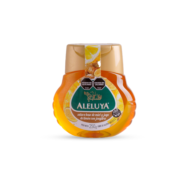 Producto - Miel Líquida con limón, Jengibre y Vitamina C. x 250 grs.