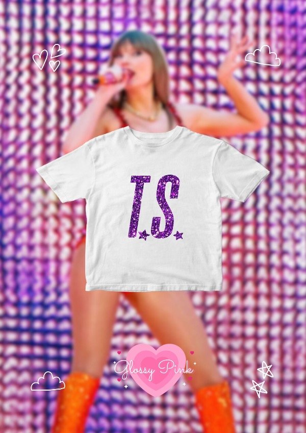 Producto - Baby Tee T.S - VINILO GLITTER