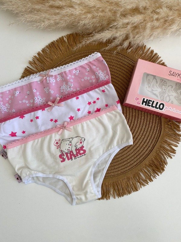 Producto - PACK X3 Bombacha de nena algodon - COD 631