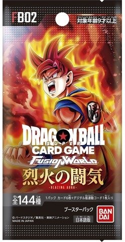 Producto - Sobre de Cartas Originales Dragon Ball en japones - Fusion World - Goku God FB02
