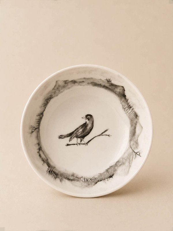 Producto - Compotera Pájaro Negro
