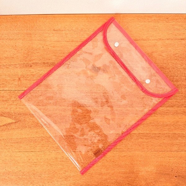 Producto - SOBRE CRISTAL A4 con BROCHES Coral