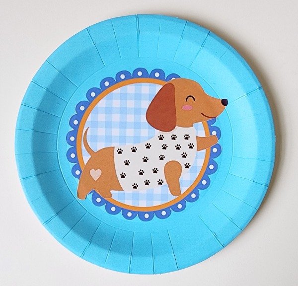 Producto - Perro Salchicha Plato Descartables X 5 Unidades - 7