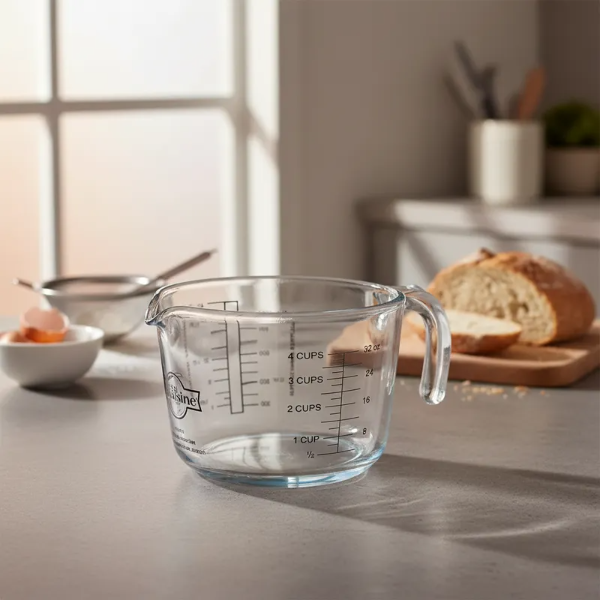 Producto - Jarra Medidora Vidrio Templado O Cuisine 1lt O. Francés.