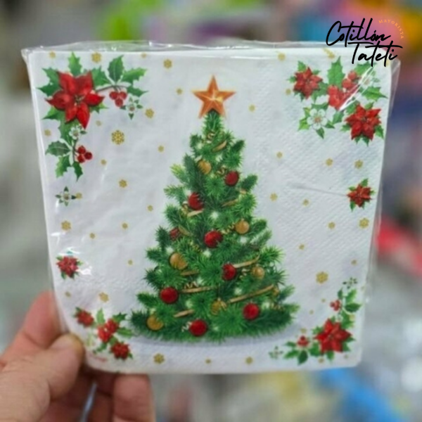 Producto - SERVILLETA ARBOL NAVIDEÑO - 25X25 CM - 20 UNIDADES