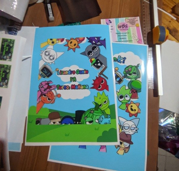 Producto - Forrado personalizado para cuadernos escolar