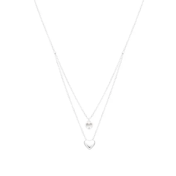 Producto - Cadena Doble Corazón Fleetwood Blanco - 0