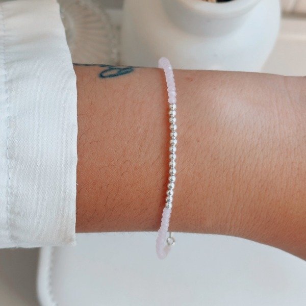 Producto - Pulsera Malena Crema Plata 925