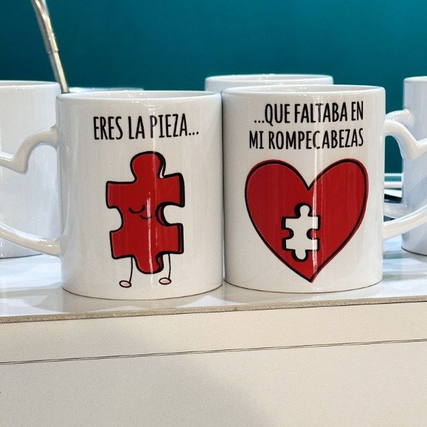 Producto - Tazas para compartir rompecabezas