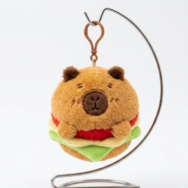 Producto - Llavero capibara hamburguesa 13cm