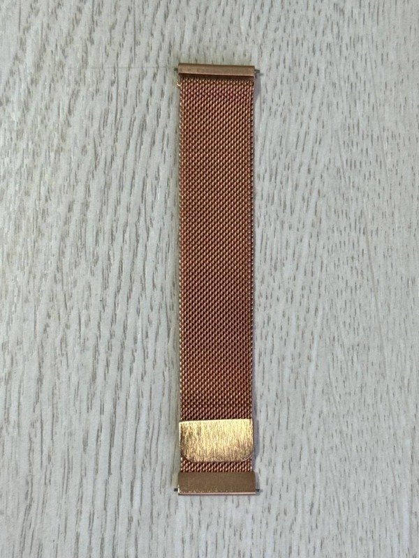 Producto - CORREA MALLA DE METAL CON IMAN CON PERNO PARA SMARTWATCH DE 22MM