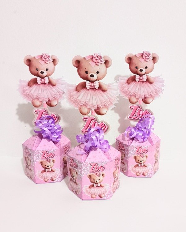 Producto - Centro de mesa hexagonal osita