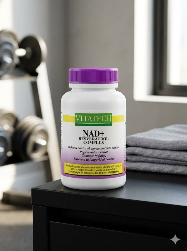 Producto - NAD+ Resveratrol Complex Vitatech: Energia Celular y Antioxidantes