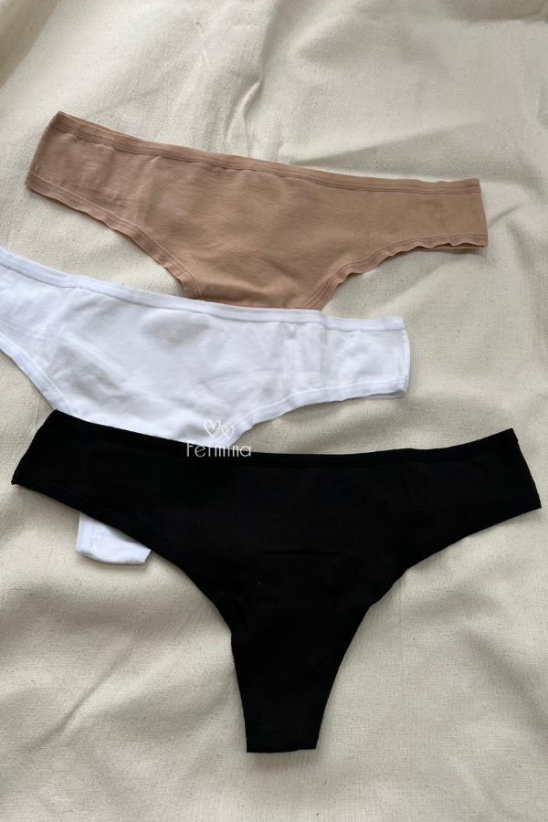 Producto - PACK X3 COLALESS DE ALGODON INES ART. 141117 (Talle 1, 2, 3, 4)