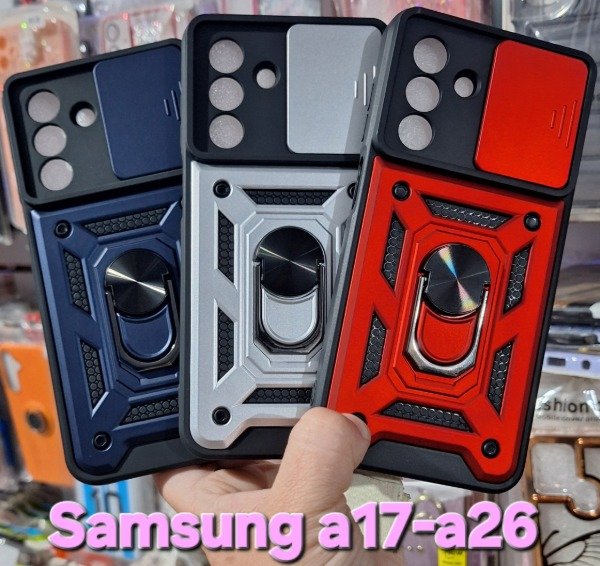 Producto - Fundas armor con cubre cámara. Samsung a17