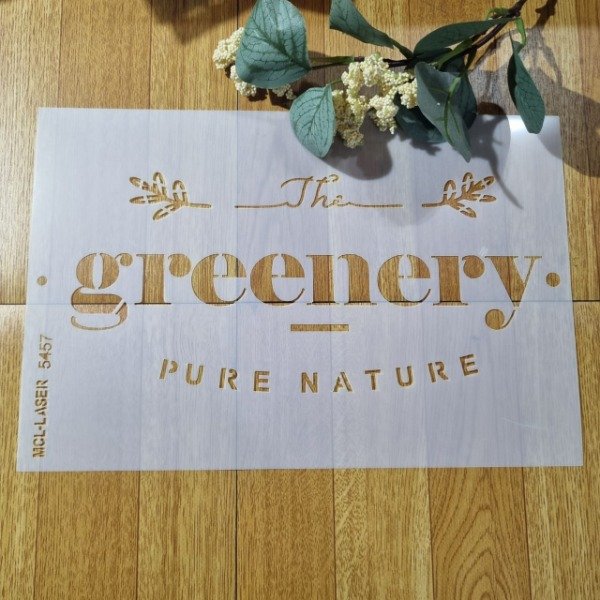 Producto - St 5457 de 20x30 cm Stencil Greenery