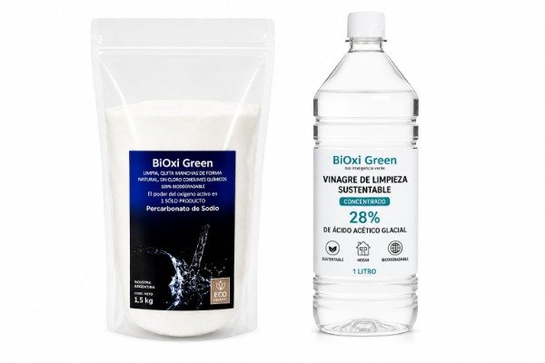 Producto - KIT Percarbonato de Sodio 1500 gr + Vinagre x 1lts