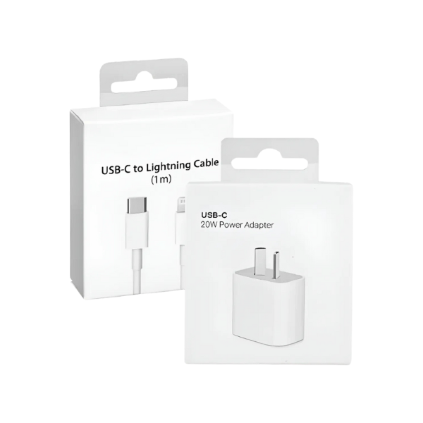 Producto - Cargador USB-C 20W + Cable USB-C a Lightning (1m)