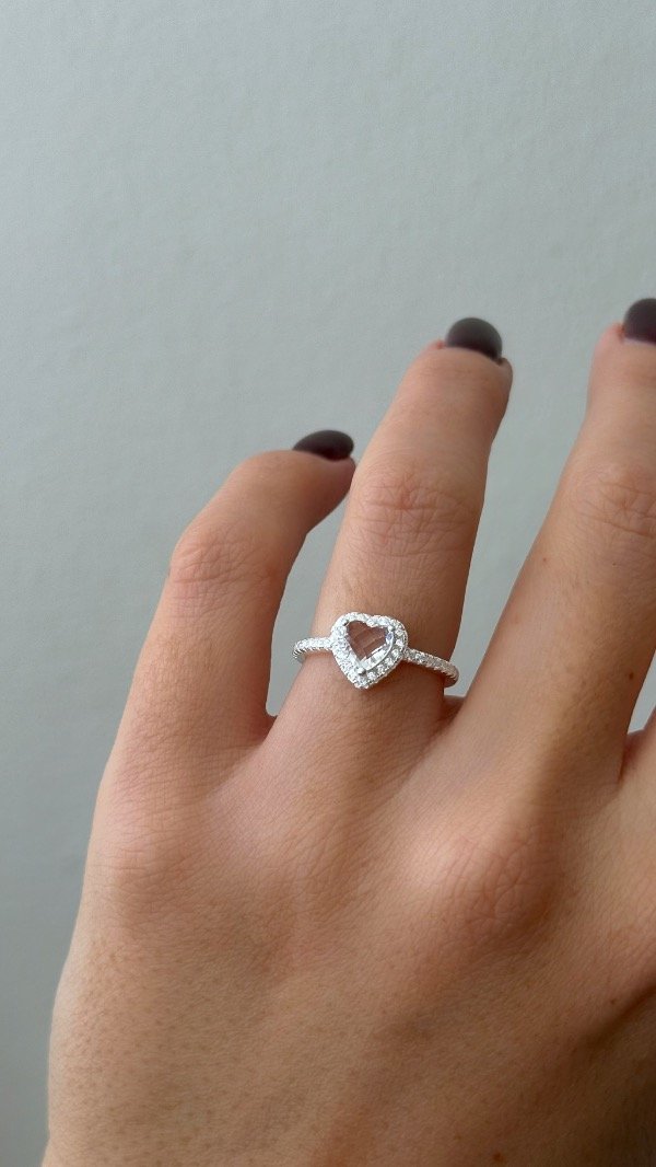 Producto - Anillo Diana corazon facet 17mm P925 - 1