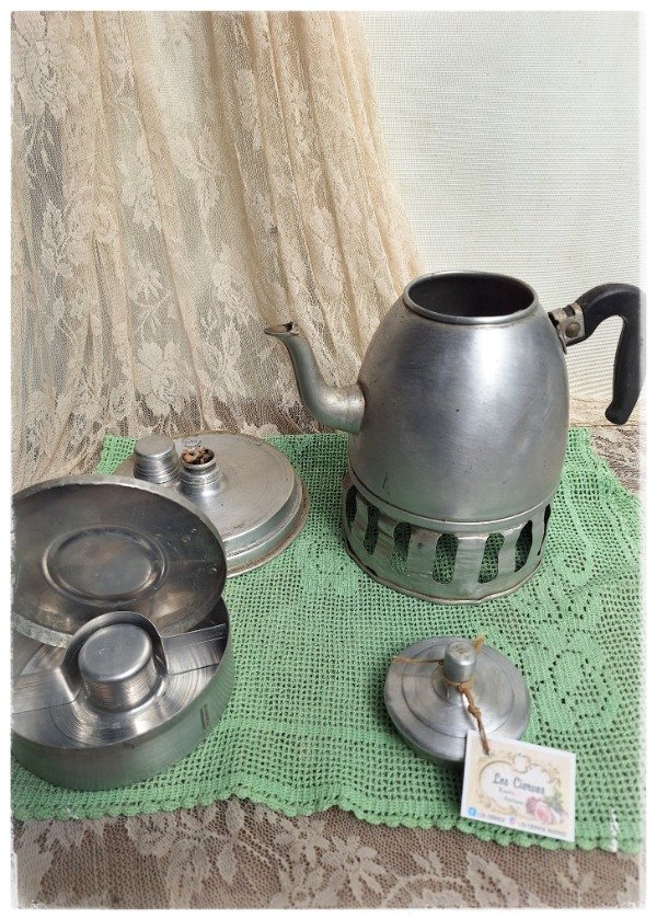 Producto - Cafetera con calentador de Aluminio