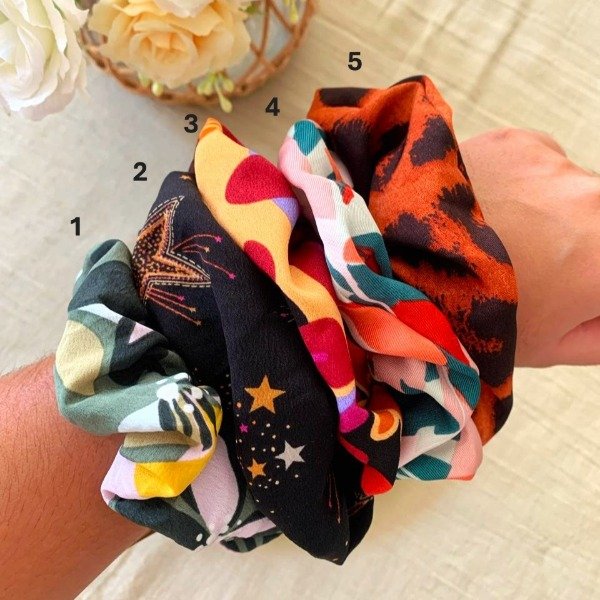 Producto - Scrunchie estampada