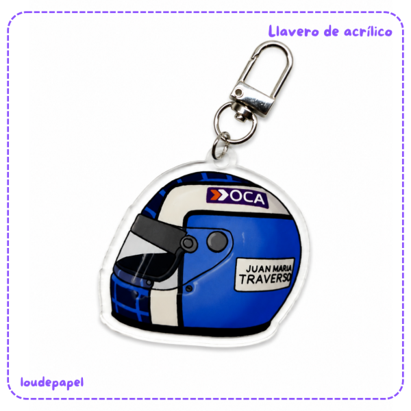 Producto - Casco Traverso - Llavero de acrílico