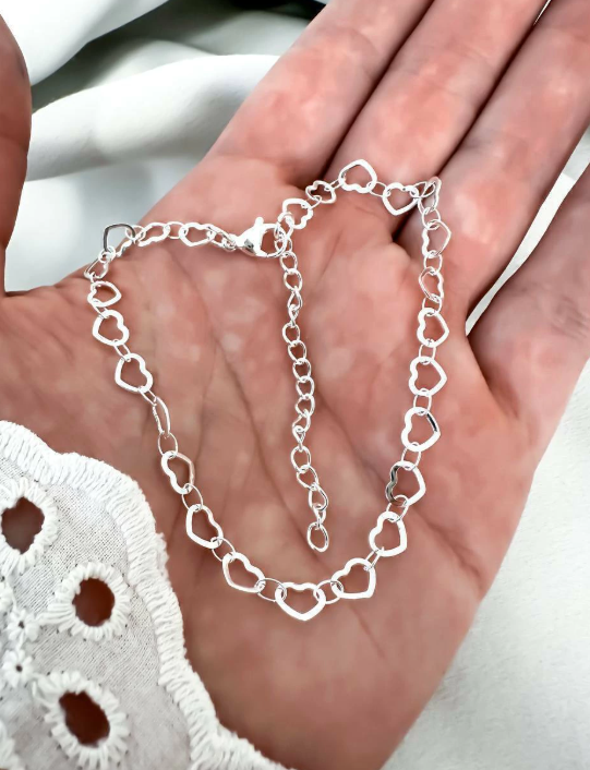 Producto - Cadena mini corazones vacíos