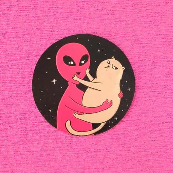 Producto - Calco Alien y Gatito [Full Color]