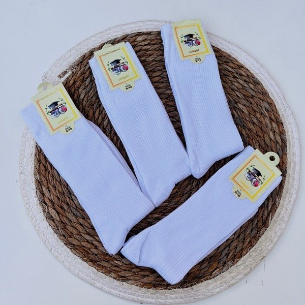 Producto - Docena medias colegial Super Balance (Blanco)