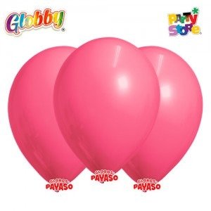 Producto - GLOBBY 9" LISO STANDARD ROSA CHICLE - Bolsita x 25 u
