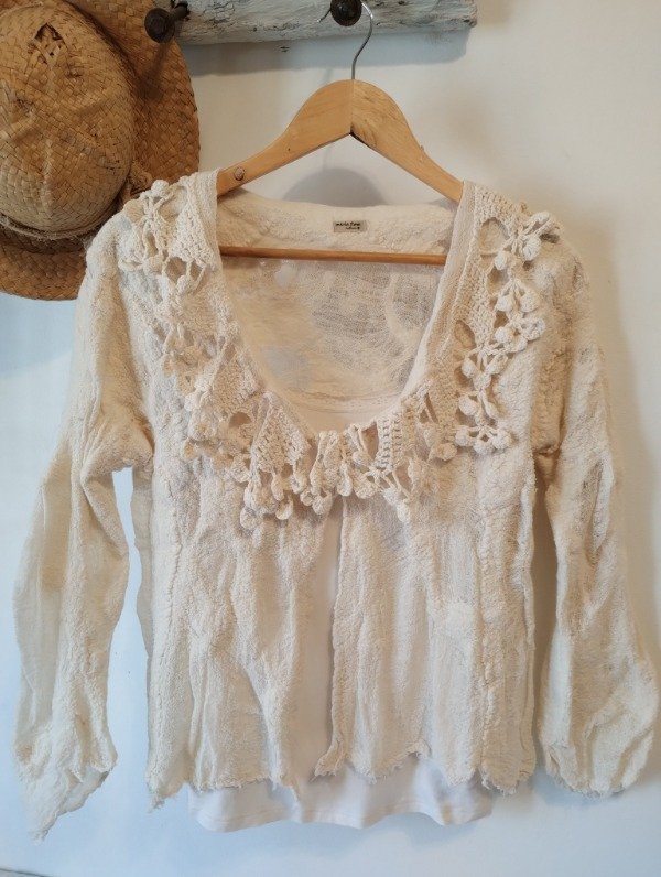 Producto - Saco Liviano PLENO Natural Crochet - 0