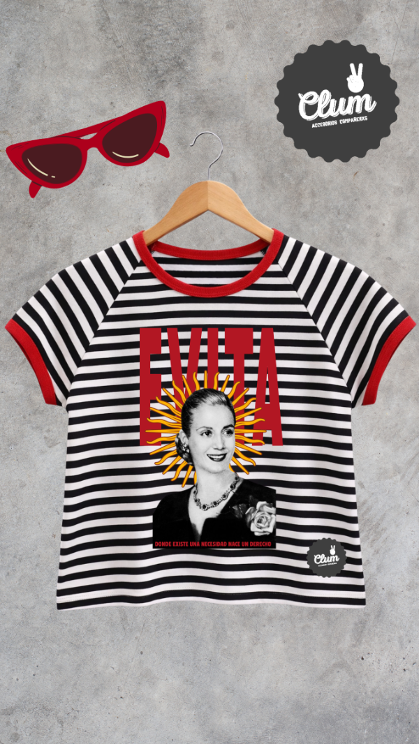 Producto - Reme Baby Tee negro y rojo