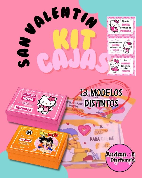 Producto - KIT CAJAS SAN VALENTIN EDITABLES
