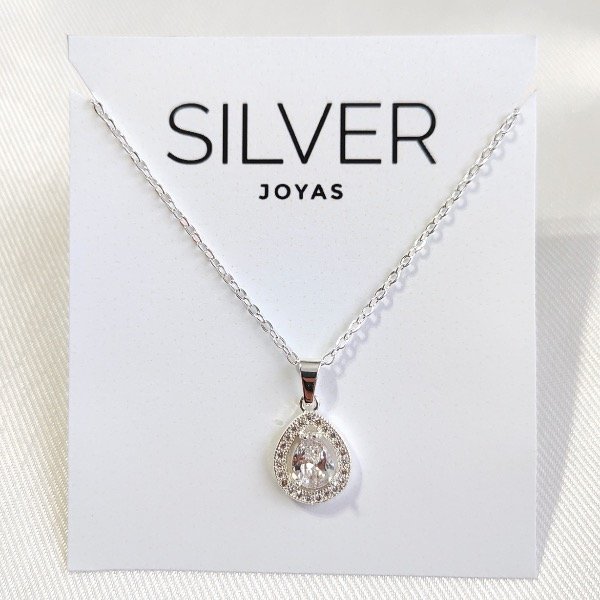 Producto - Collar gota cubic micropave AB