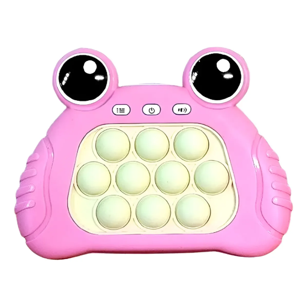 Producto - Consola Juego Antiestrés Pop It Electrónico - Rana Rosada - Fast Push