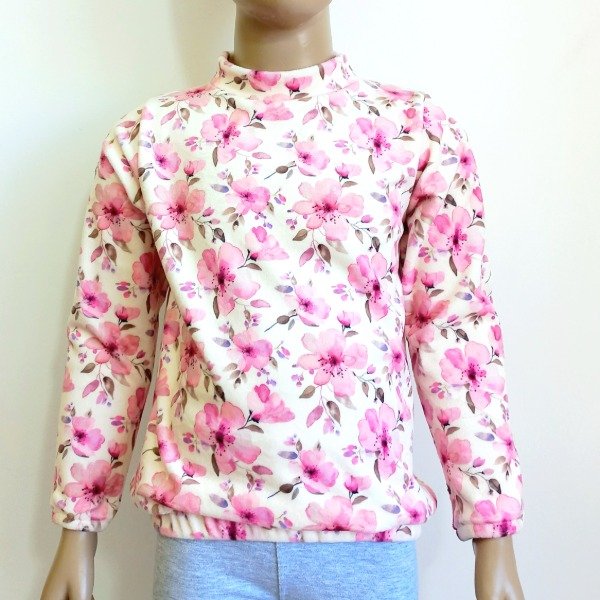 Producto - BUZO PLUSH - FLOR LILA (MANTECA)