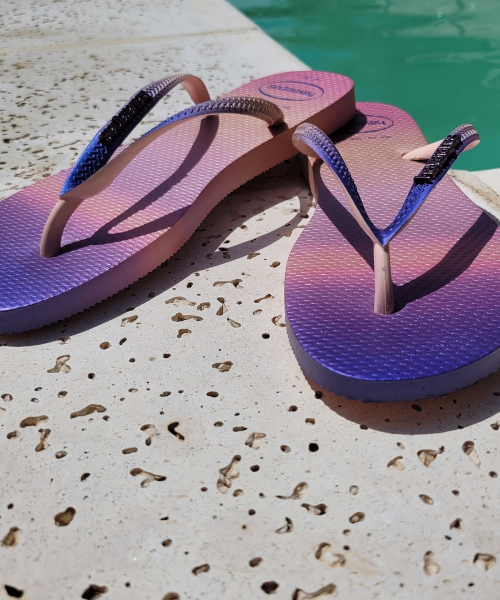 Producto - Ojotas Havaiana Slim Tornasolada