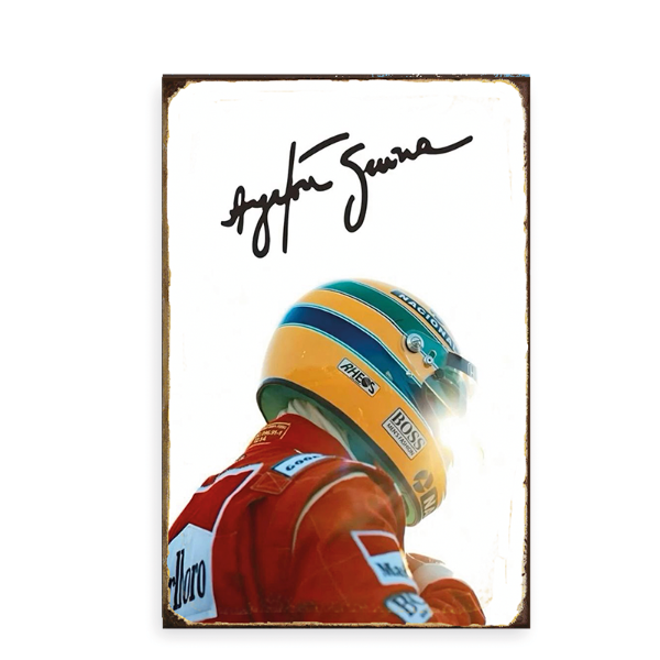 Producto - Chapa retro Ayrton Senna (Spo/95)