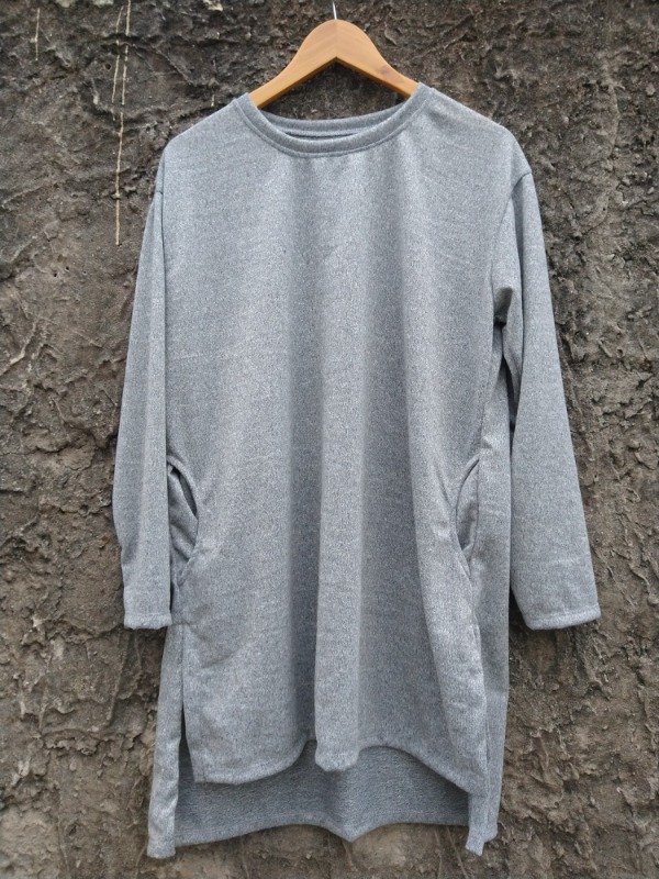 Producto - Largo lanilla gris