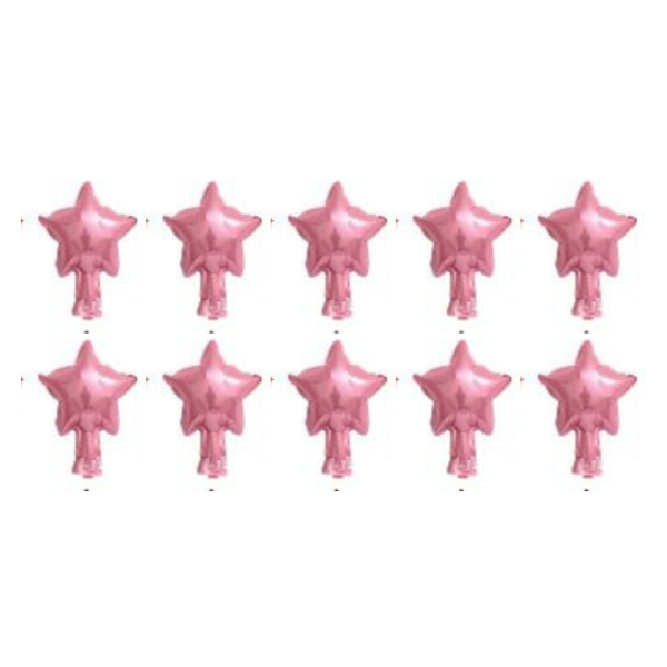 Producto - Globo mini estrella 5" color rosa pastel x10un