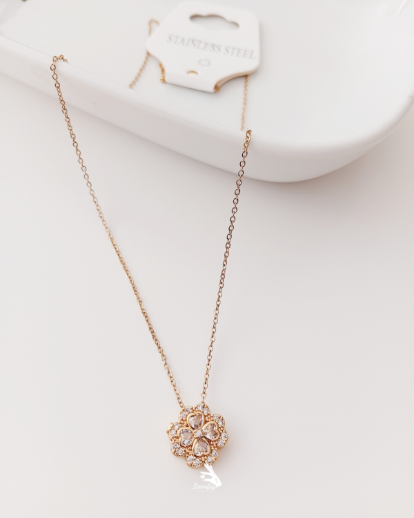 Producto - COLLAR TRÉBOL STRASS