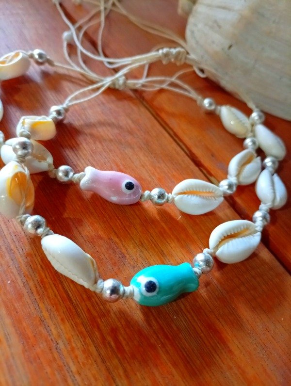 Producto - Tobillera buzios pez