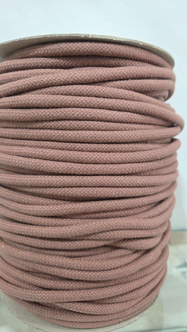 Producto - Cordon de algodón trenzado 6mm COBRE 100MTS