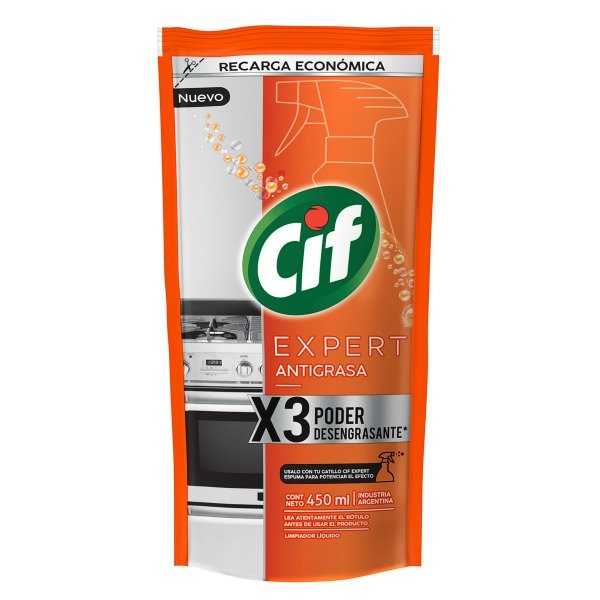 Producto - CIF Expert Antigrasa Recarga Económica 450ml