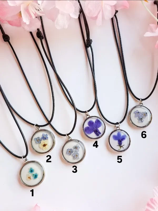 Producto - Collar Flor resina II - 0