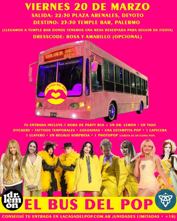 Producto - ENTRADA EL BUS DEL POP (LEER BIEN)