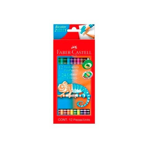 Producto - LAPIZ BICOLOR LARGO CAJA X12 UNIDADES FABER
